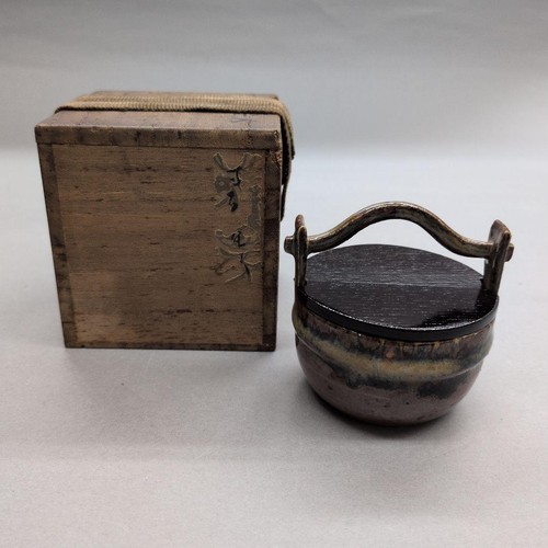 Old takatori tea caddy - old,
