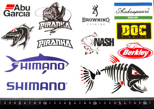 Fishing sticker set - ,
