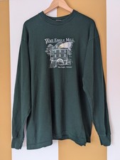 Vintage War Eagle Mill Arkansas Long Sleeve Shirt XL  USA Made Fruit of the Loom