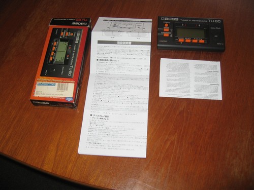 Boss guitar tuner and - tu-80,