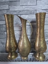 Vintage Set Of 2 Solid Brass