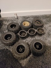 Hpi rc truck wheels 1/10 scale with spare rims aswell