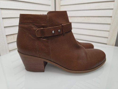 White stuff tan leather boots - stuff,