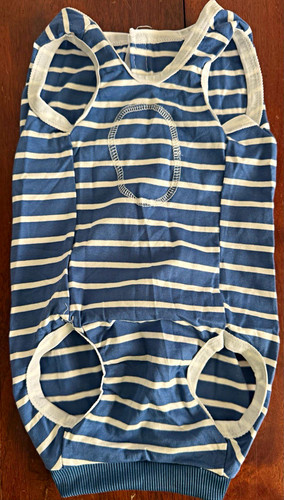 Cotton dog pajamas striped - cotton,