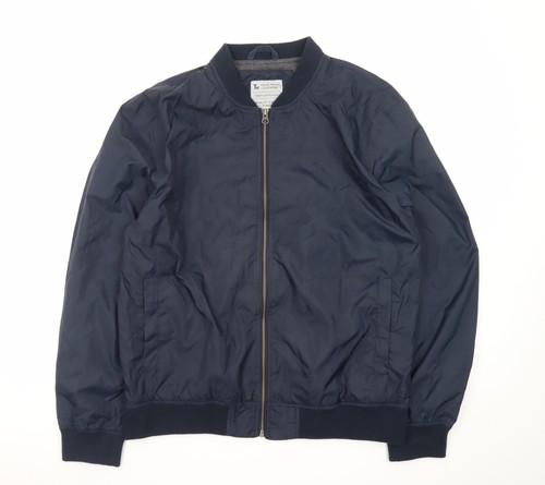 Men blue bomber jacket l - men's,
