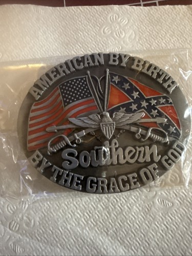 Belt buckle two flag - two, new