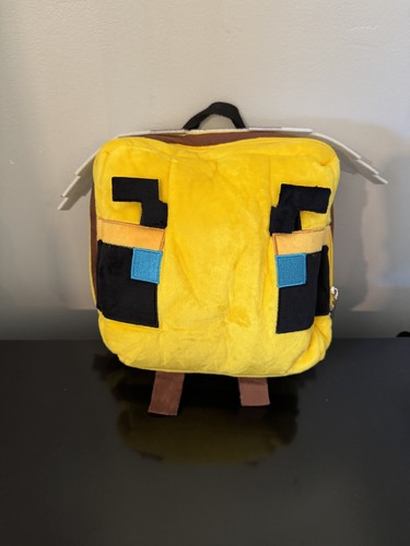 Minecraft bee plush backpack - bee,