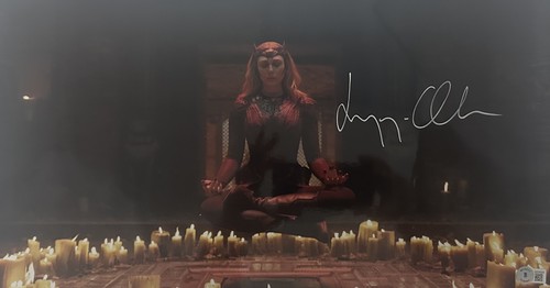 Elizabeth olsen signed 10x20 - olsen,