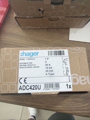 Hager rcbo 10ka 20a 30ma - hager,