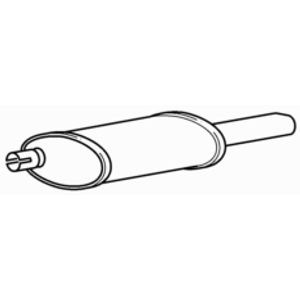 Rear exhaust silencer - rear,