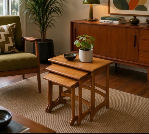 Plan vintage nest teak - plan,