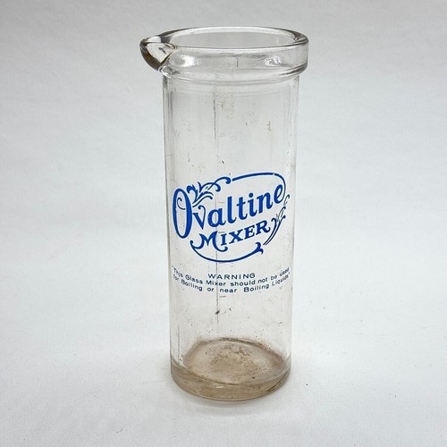 Vintage ovaltine glass - vintage,