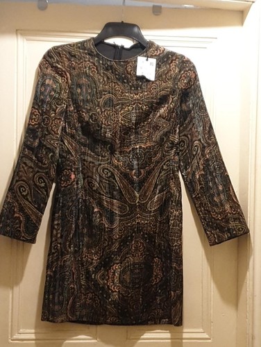 Bnwt zara printed - velvet, mini