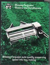 Massey Ferguson Mowers and Conditioners Brochure Leaflet