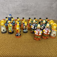VTG The SIMPSONS 3D Chess Set Game 2001 *Pieces ONLY* Incomplete only 27 Pieces