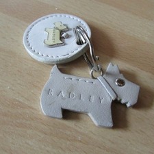 Radley leather  dog keyring /