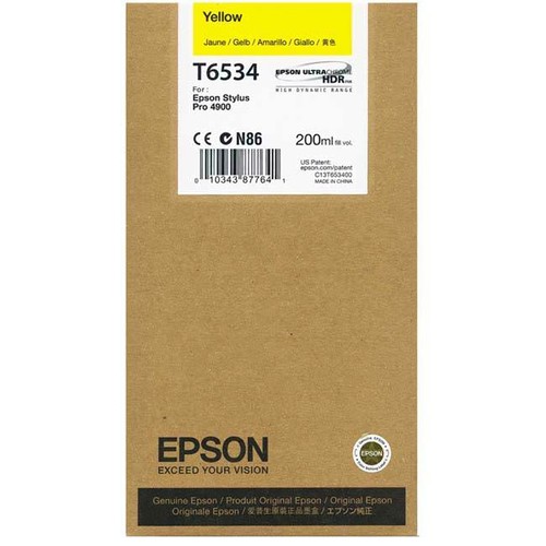 Original epson t6534 yellow - original,
