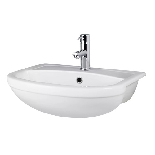 Round ceramics semi recessed - round,