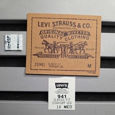 Vintage Levi's 941 White Tab