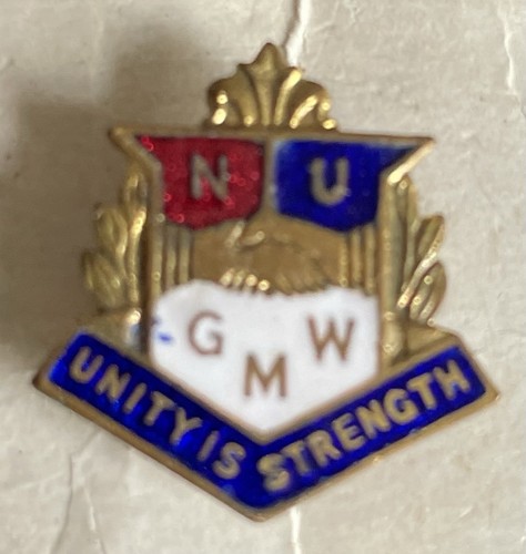Trade union enamel - badge, nugmw