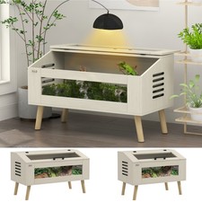 PawHut Reptile Terrarium, Snake Vivarium with Tempered Glass Windows