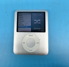 Apple iPod Nano A1236 3rd Generation 4GB MP3 Player Silver - Tested