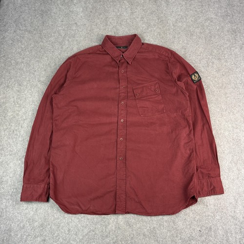 Belstaff shirt mens - xxl, red