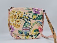 Cath Kidston London Women Saddle Bag Tropical Birds Floral Cross Body Pink Bags 