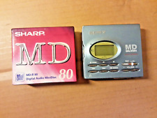 SONY MZ-R91MD Walkman Portable MiniDisc Recorder 3 SHARP MINIDISC  MD-R 80MIN