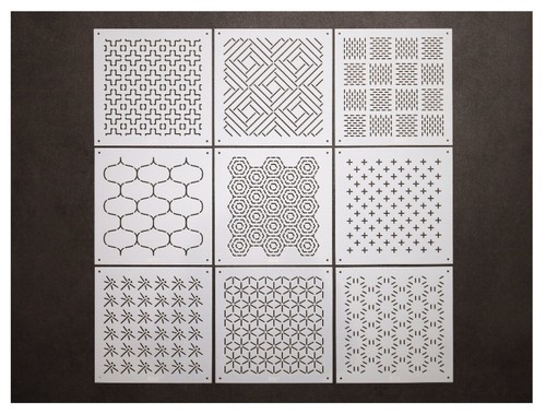 Sashiko embroidery template - embroidery,