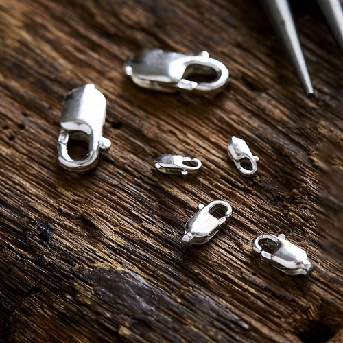 925 sterling silver lobster - silver,