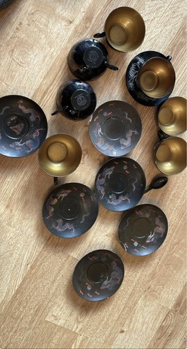 Vintage chinese lacquer - lacquer, tea