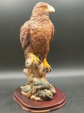 Leonardo Collection Eagle Figurine on Wooden Base 27 cm Tall – Vintage VGC