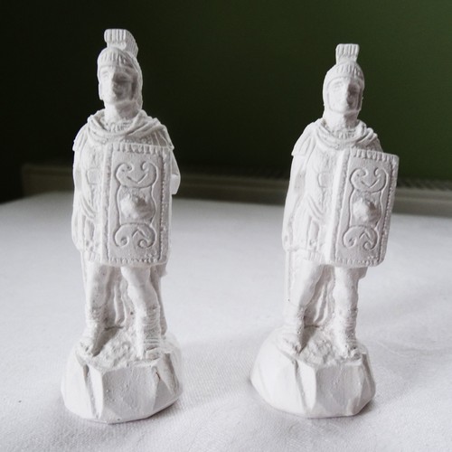 Pair dolls house plaster - of,