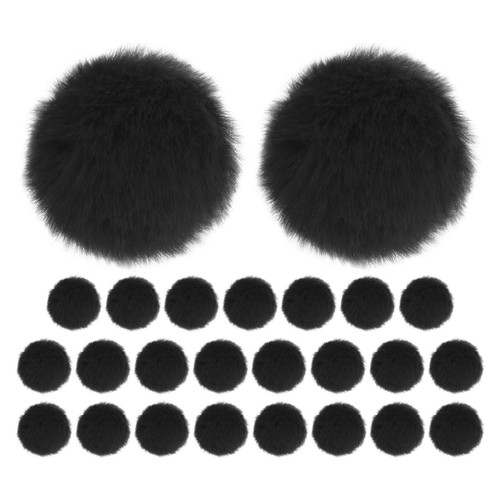 Pack faux rabbit fur - faux, pom