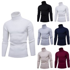 Mens Knitted Turtle Neck