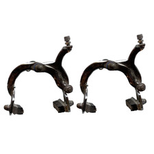 PAIR BRAKE CALIPERS FRONT AND REAR BMX MOUNTAIN BIKE ROAD ADULTS SILVER