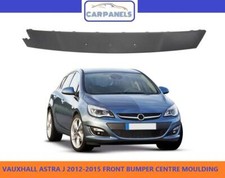 VAUXHALL ASTRA J FRONT BUMPER MOULDING CENTRE 2012-2015 NUMBER PLATE HOLDER 