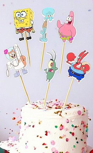 Sponge cupcake toppers - cupcake, cake