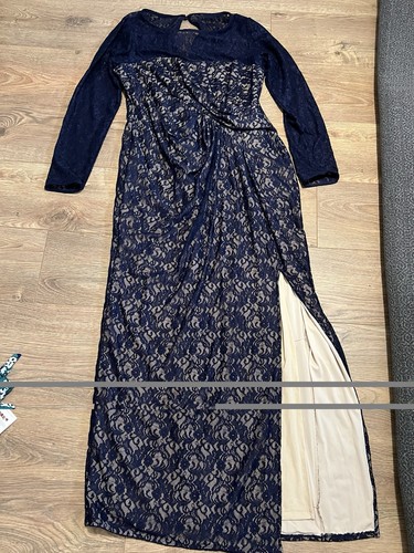 Coast navy lace - lace, maxi
