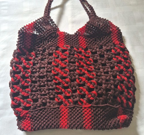 Handmade crochet tote bag - tote,