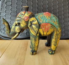 Wooden elephant ornament 24 - ornament,