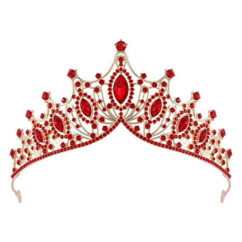 Baroque crown princess tiara - baroque,