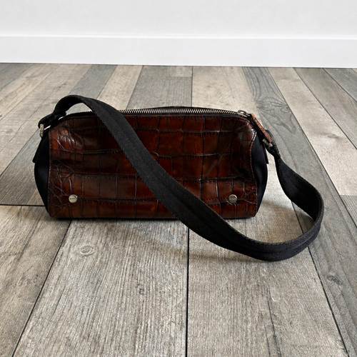 Dkny brown croc - dkny, croc-embossed