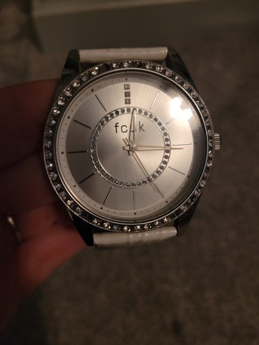 Fcuk ladies watch - white, needs