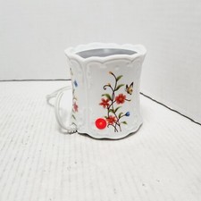 Yankee Candle Ceramic Plug In Electric Tart Warmer Floral Butterflies P4 Tested