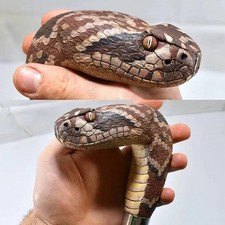 Hand carved snake design