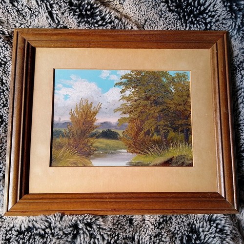Vintage country river scene - vintage,