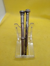 two antique propelling pencils, mechanical pencils, Possibly Silver But No Marks