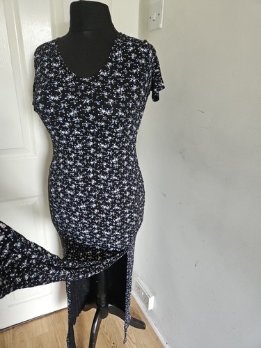 Plt black ditsy floral maxi - ditsy,